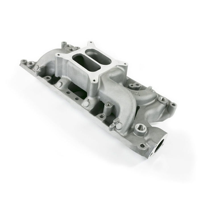Top Street Performance 84026 Ford Small Block Carbureted Dual Plane Air Gap Satin Aluminum Intake Manifold - Truck Part Superstore