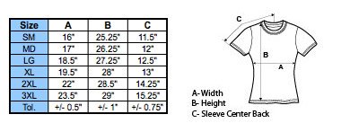 Rough Country 84067 RC Tread Women Foots Fitted T Shirt Small Rough Country - Truck Part Superstore