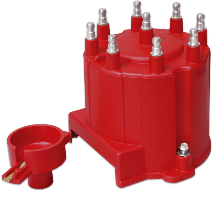 MSD 8406 Distributor Cap And Rotor Kit; External Coil; Red; - Truck Part Superstore