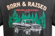 Rough Country 840813X Rough Country Born & Raised T Shirt Men 3X Large Rough Country - Truck Part Superstore