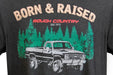 Rough Country 84081LG Rough Country Born & Raised T Shirt Men Large Rough Country - Truck Part Superstore