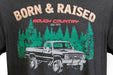 Rough Country 84081MM Rough Country Born & Raised T Shirt Men Medium Rough Country - Truck Part Superstore