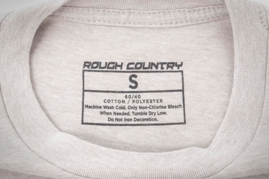 Rough Country 84086LG RC Grey Logo T Shirt Men Large Rough Country - Truck Part Superstore