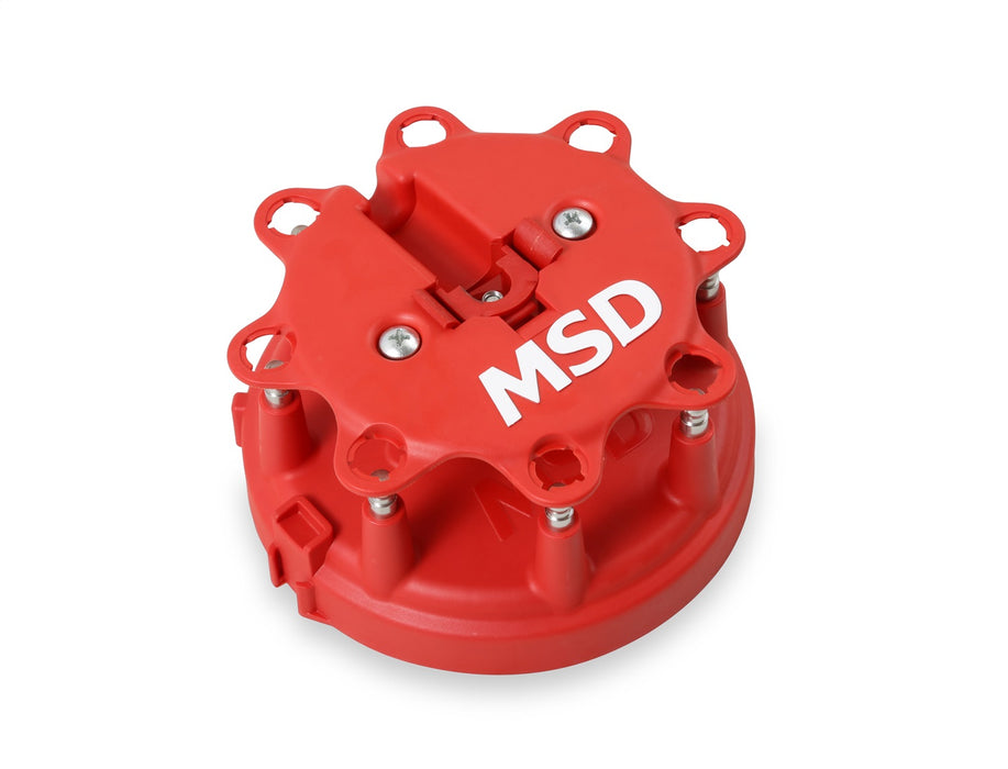 MSD 8408 Distributor Cap; OEM Replacement; Red; Duraspark; 50 State Legal; - Truck Part Superstore