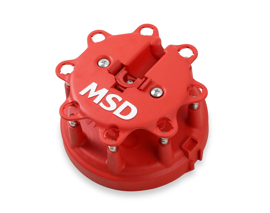 MSD 8408 Distributor Cap; OEM Replacement; Red; Duraspark; 50 State Legal; - Truck Part Superstore