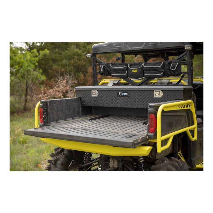 UWS 8500005 Matte Black Aluminum UTV Tool Box-Polaris (LTL Shipping Only) - Truck Part Superstore