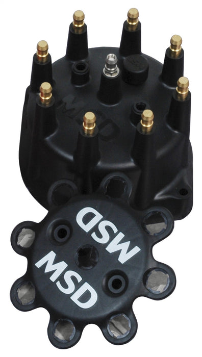MSD 84313 Pro-Billet Distributor Cap; For Distributor PN[8570/8545/8546]; Black; - Truck Part Superstore