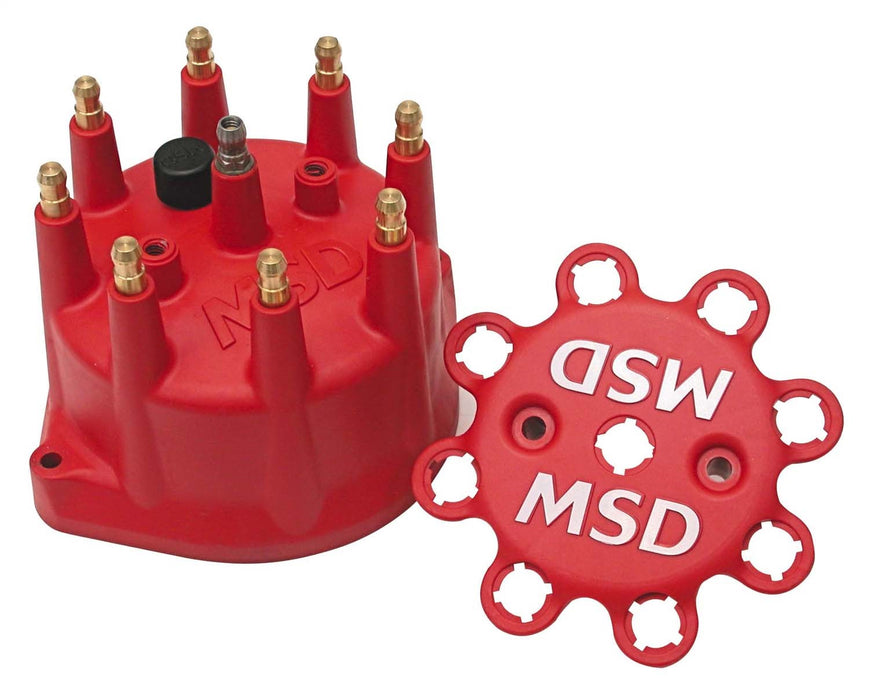 MSD 8431 MSD Small Diameter Distributor Cap; For PN[8570/8545/8546]; Red; - Truck Part Superstore