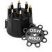 MSD 84333 Distributor Cap; HEI Style Tower Window Cap And Wire Retainer; Black; - Truck Part Superstore