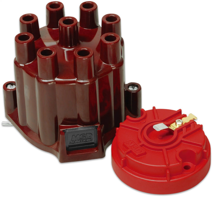 MSD 8442 Distributor Cap And Rotor Kit; GM Points Style Socket Cap; - Truck Part Superstore