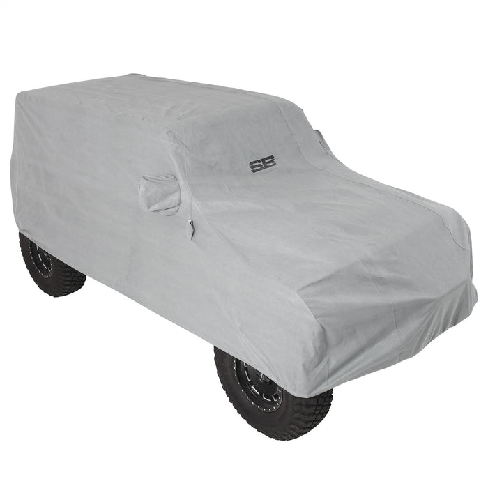 Smittybilt 845 JL Wrangler Full Climate Jeep Cover w/Storage Bag-Lock-Cable 2018-Present Wrangler JL 4-Door Gray Smittybilt - Truck Part Superstore