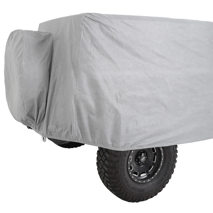 Smittybilt 845 JL Wrangler Full Climate Jeep Cover w/Storage Bag-Lock-Cable 2018-Present Wrangler JL 4-Door Gray Smittybilt - Truck Part Superstore