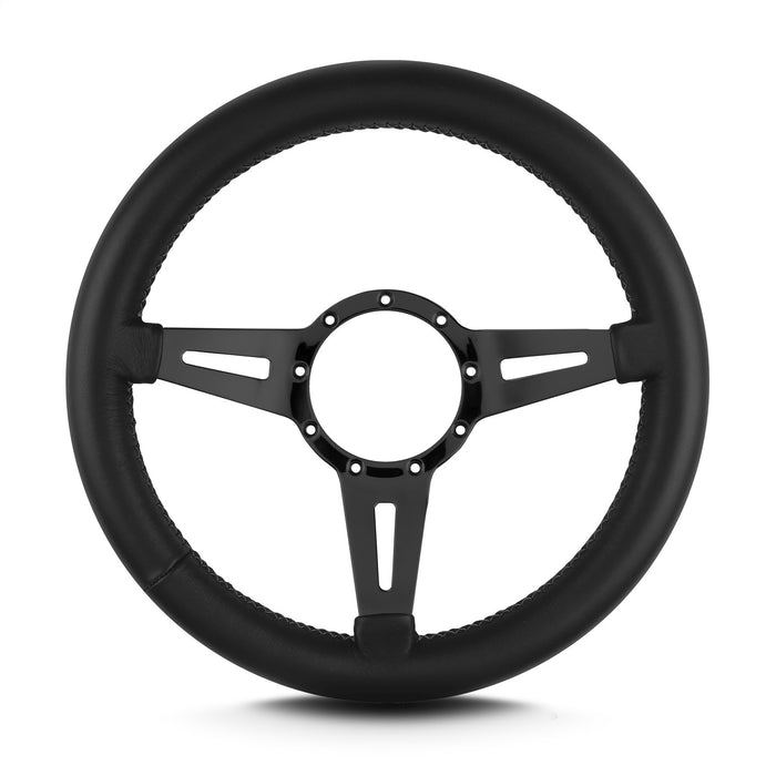 Lokar 84501 Lecarra Mark 4 Elegante Steering Wheel; Black; Black Spokes; 14 in. Thick Grip; - Truck Part Superstore