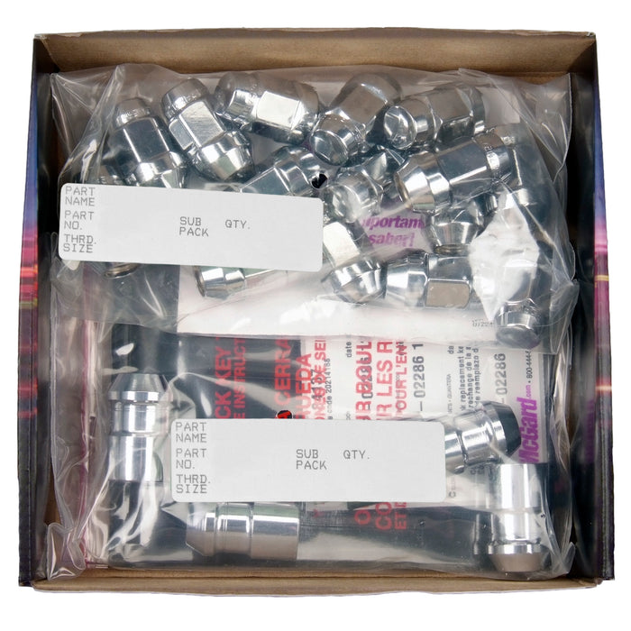McGard 84550 Bulge Cone Seat Exposed Style Wheel Installation Kit-Chrome - Truck Part Superstore
