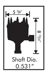 MSD 8455 Pro-Billet Distributor; OEM Replacement; Legal 50 States; Steel Gear; - Truck Part Superstore