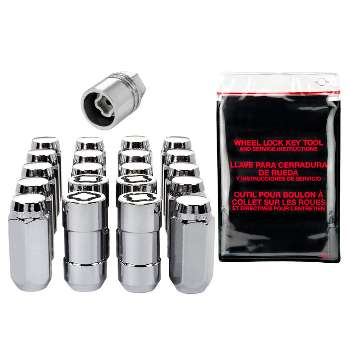 McGard 84560 Cone Seat Exposed Style Wheel Installation Kit-Chrome - Truck Part Superstore