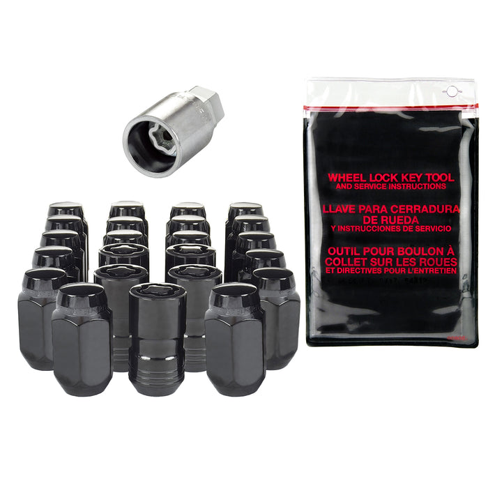 McGard 84585BK Cone Seat Exposed Style 23-Piece Wheel Installation Kit-Black - Truck Part Superstore
