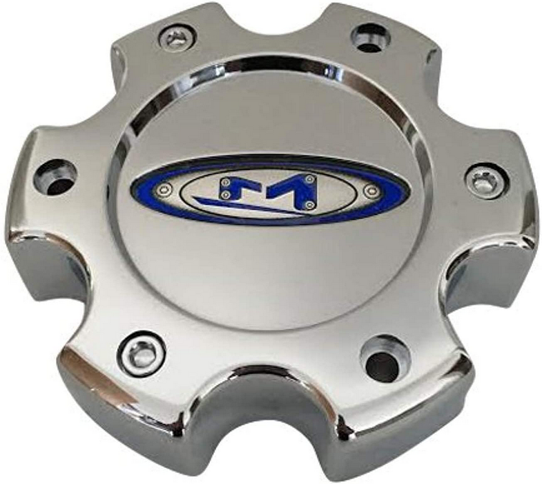 Moto Metal 845L1402S0 MO951 CAP BLK 6X135 +18 - BLUE OVAL LOGO - Truck Part Superstore