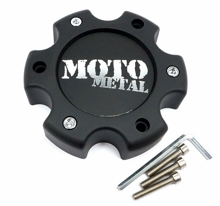 Moto Metal 845L1402S2 MOTO CAP MATTE BLACK 6X135 - NEW LOGO - Truck Part Superstore