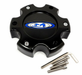 Moto Metal 845L145S0 MO951 CAP BLK 6X5.5 +18 - BLUE OVAL LOGO - Truck Part Superstore