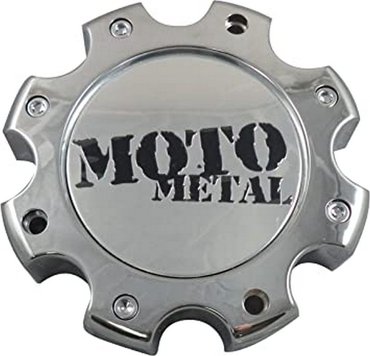 Moto Metal 845L170R MOTO CAP CHR SHORT 8LUG - NEW MOTO LOGO - Truck Part Superstore