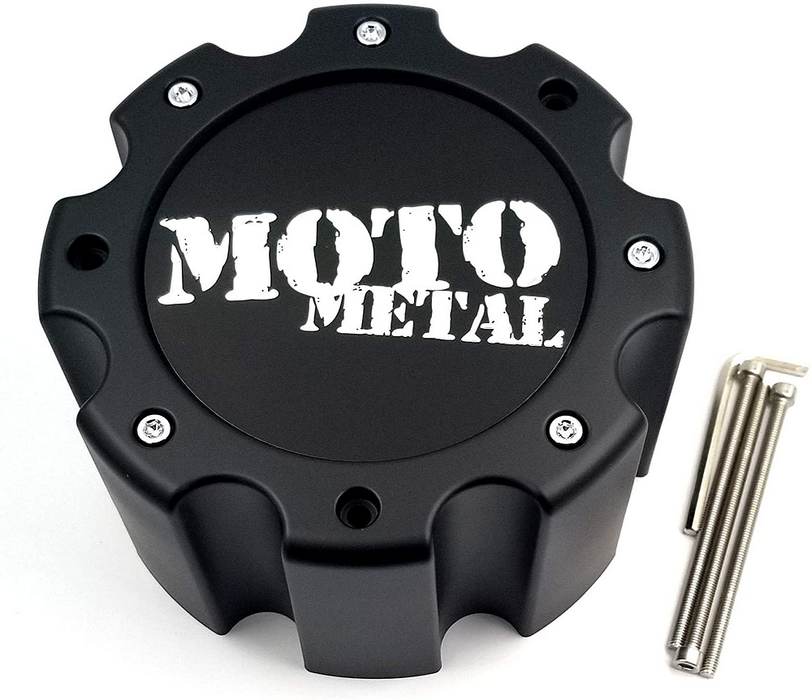 Moto Metal 845L170S2 MOTO CAP MATTE BLACK 8 LUG - NEW LOGO - Truck Part Superstore