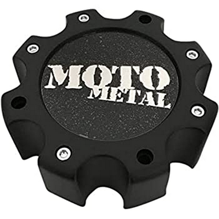 Moto Metal 845L172S2 MOTO CAP MATTE BLACK 8 LUG - NEW LOGO - Truck Part Superstore