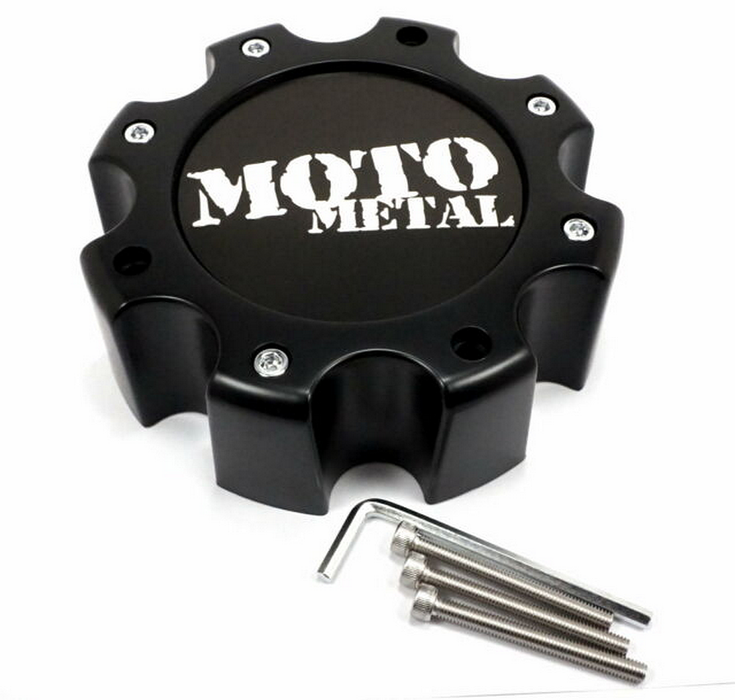 Moto Metal 845L172S3 MO959/961 CAP SATIN BLK 8 LUG - NEW LOGO - Truck Part Superstore