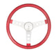 Grant 8465 Metal Flake Wheel; 15 in. Diameter; Red; 3-Spoke Design; Silver Spokes; - Truck Part Superstore