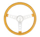 Grant 8467 Metal Flake Wheel; 15 in. Diameter; Gold; 3-Spoke Design; Silver Spokes; - Truck Part Superstore