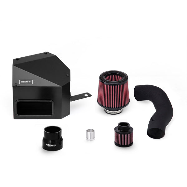 Mishimoto MMAI-MK7-15WBK Volkswagen Golf/GTI/Golf R Performance Intake, 2015+ Wrinkle Black - Truck Part Superstore