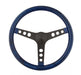 Grant 8476 Metal Flake Wheel; 15 in. Diameter; Blue; 3-Spoke Design; Black Spokes; - Truck Part Superstore