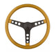 Grant 8477 Metal Flake Wheel; 15 in. Diameter; Gold; 3-Spoke Design; Black Spokes; - Truck Part Superstore