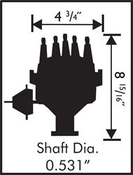 MSD 8478 Street Pro-Billet Distributor - Truck Part Superstore
