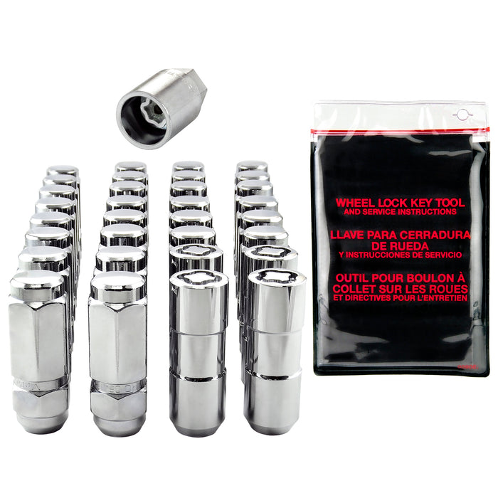 McGard 84834 Cone Seat Exposed Style Wheel Installation Kit-Chrome - Truck Part Superstore