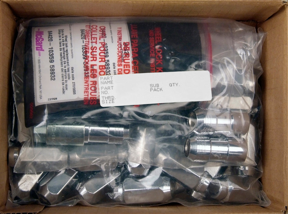 McGard 84838 Cone Seat Exposed Style Wheel Installation Kit-Chrome - Truck Part Superstore