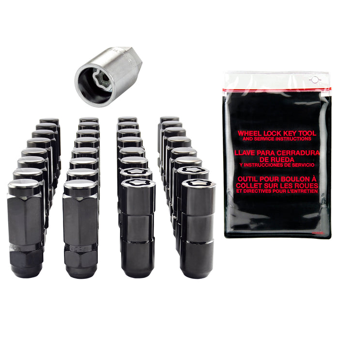 McGard 84844 Cone Seat Exposed Style Wheel Installation Kit-Black - Truck Part Superstore