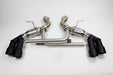 Mishimoto MMEXH-CAM8-16AQTPBK Quad Tip Pro Axleback Exhaust, fits Chevrolet Camaro SS 2016+ - Truck Part Superstore