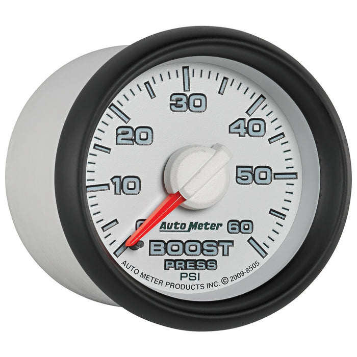 AutoMeter 8505 GAUGE; BOOST; 2 1/16in.; 60PSI; MECHANICAL; RAM GEN 3 FACTORY MATCH - Truck Part Superstore