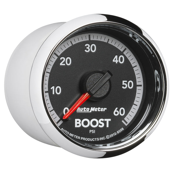AutoMeter 8508 GAUGE; BOOST; 2 1/16in.; 60PSI; MECHANICAL; RAM GEN 4 FACTORY MATCH - Truck Part Superstore