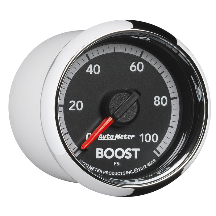 AutoMeter 8509 GAUGE; BOOST; 2 1/16in.; 100PSI; MECHANICAL; RAM GEN 4 FACTORY MATCH - Truck Part Superstore