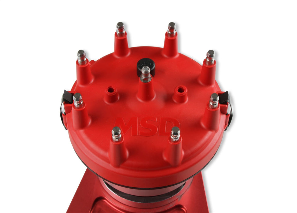 MSD 85101 MSD Front Drive Distributor; Red; W/Adjustable Hall-Effect Cam Sync; - Truck Part Superstore