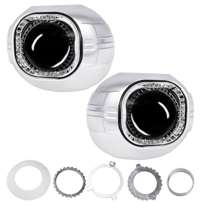 Oracle Lighting 8519-504 Square D2S Projectors, Pair - Truck Part Superstore