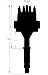 MSD 8519 Pro-Billet Distributor - Truck Part Superstore