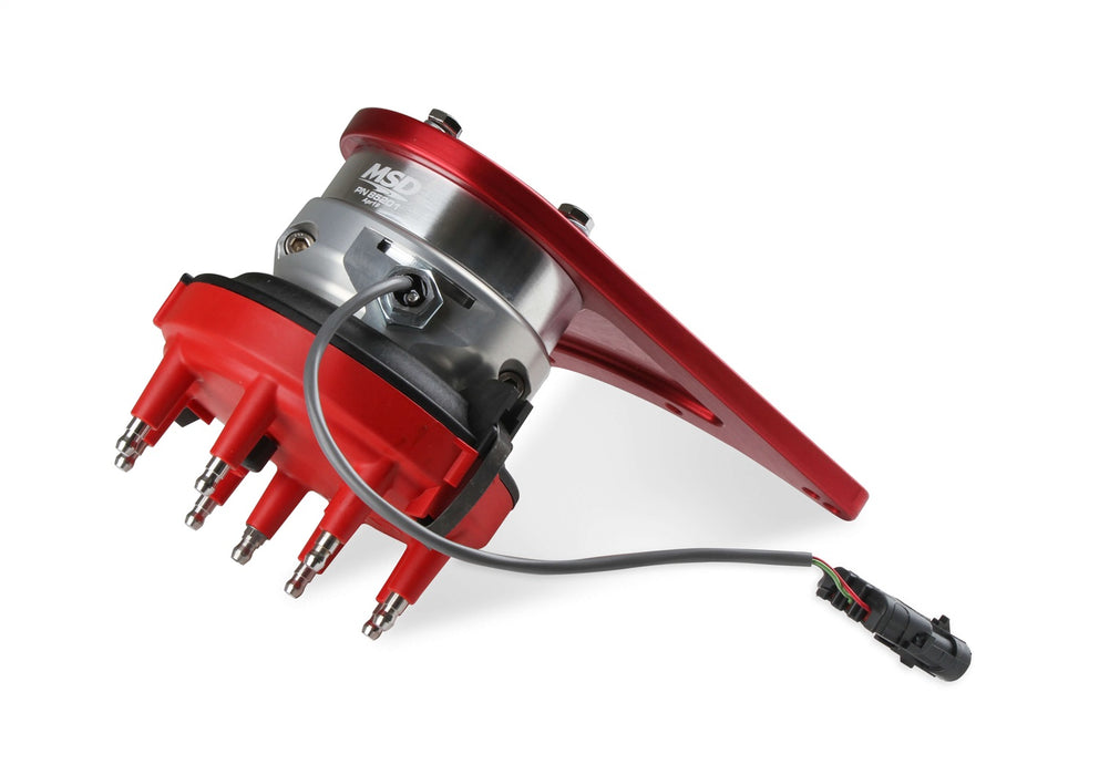 MSD 85201 MSD Front Drive Distributor; Red; W/Adjustable Hall-Effect Cam Sync; - Truck Part Superstore