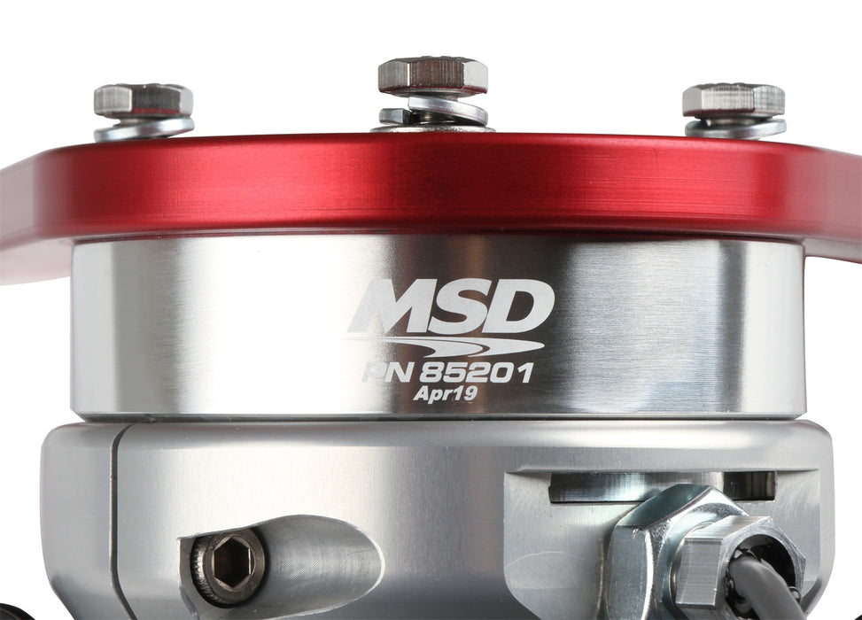 MSD 85201 MSD Front Drive Distributor; Red; W/Adjustable Hall-Effect Cam Sync; - Truck Part Superstore
