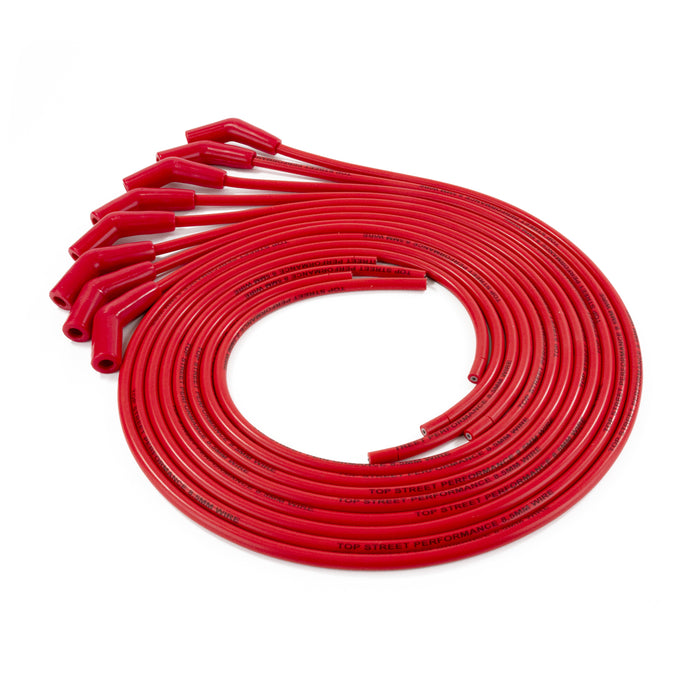 Top Street Performance 85235 8.5mm Universal Red Ignition Wires with 135? Plug Boots - Truck Part Superstore