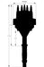 MSD 8523 Ready-To-Run Distributor; Iron Gear; - Truck Part Superstore