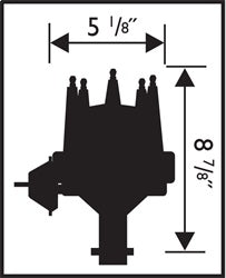 MSD 8523 Ready-To-Run Distributor; Iron Gear; - Truck Part Superstore