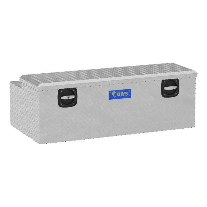 UWS SLC-48 Bright Aluminum Secure Lock 48in. Under Tonneau Chest Box (LTL Shipping Only) - Truck Part Superstore